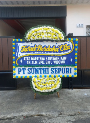 Papan Bunga Duka di Gerem